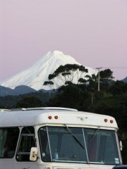 Mt Egmont - From a beach in Taranaki  - [Click for a Larger Image]