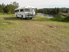 The camp next to the dam north of Raymond Terrace, NSW - [Click for a Larger Image]