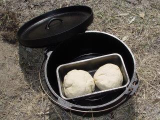 Camp oven bread