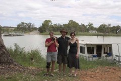 The Murrays by the Murray River, bus is on other side, Vic - [Click for a Larger Image]
