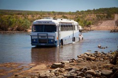 Hobohome crossing the Pentecost River, WA - [Click for a Larger Image]