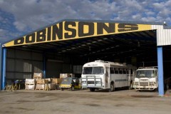 Dobinsons spring works where the bus was given new springs. Rockingham, QLD
