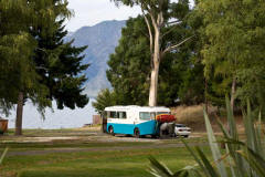 Still-No Hurry, parked in the camping ground at Lake Hawea, NZ - [Click for a Larger Image]