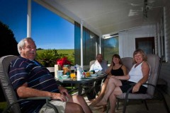 Tracey and family - Christmas day , NZ - [Click for a Larger Image]