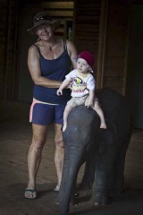 Oliver and his Nana at the zoo, WA - [Click for a Larger Image]