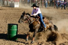 Barrel racing action - [Click for a Larger Image]